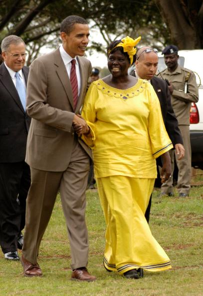 WANGARI MAATHAI AND BARAK OBAMA